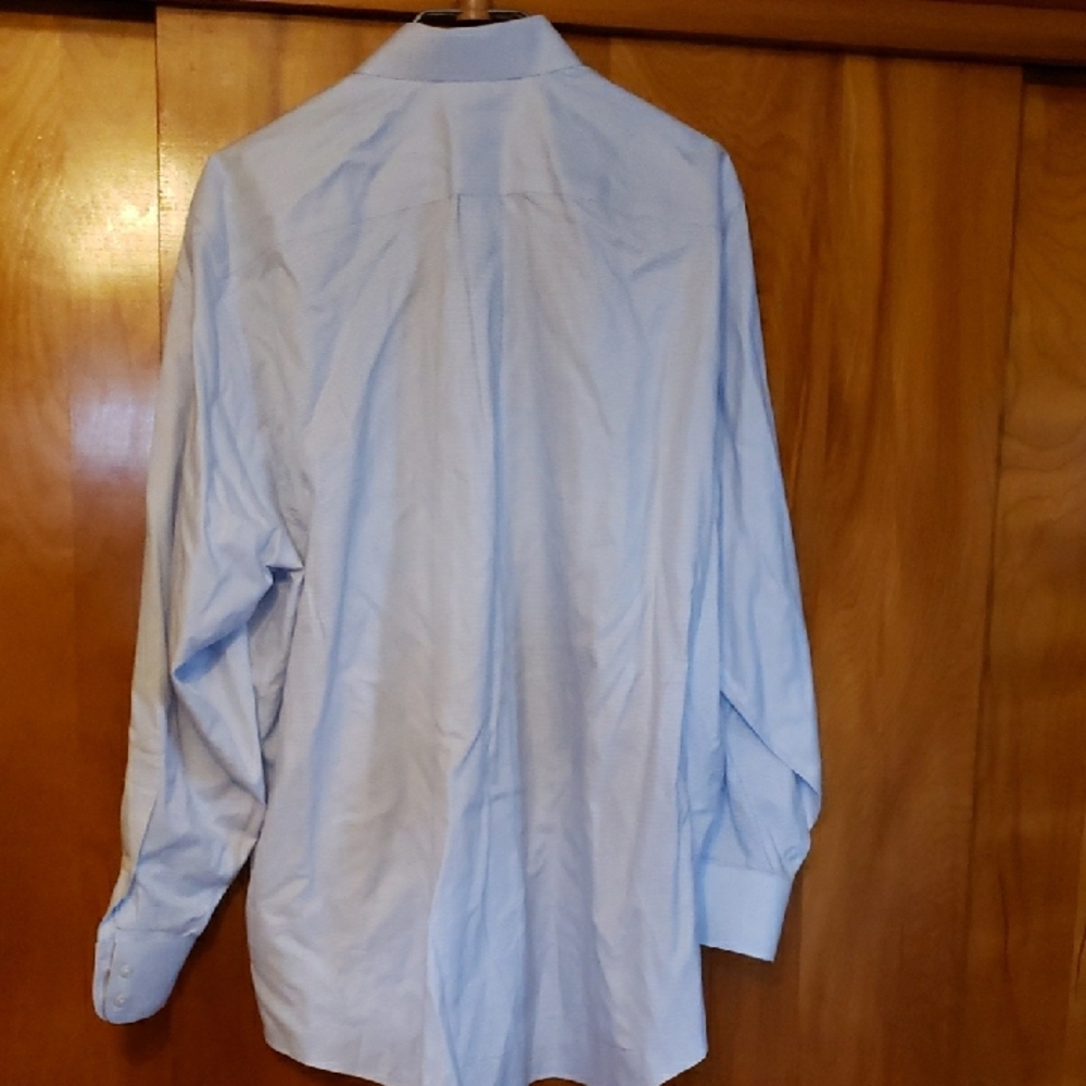 Brooks Brothers Blue Microcheck Dress Shirt - Picture 6 of 6